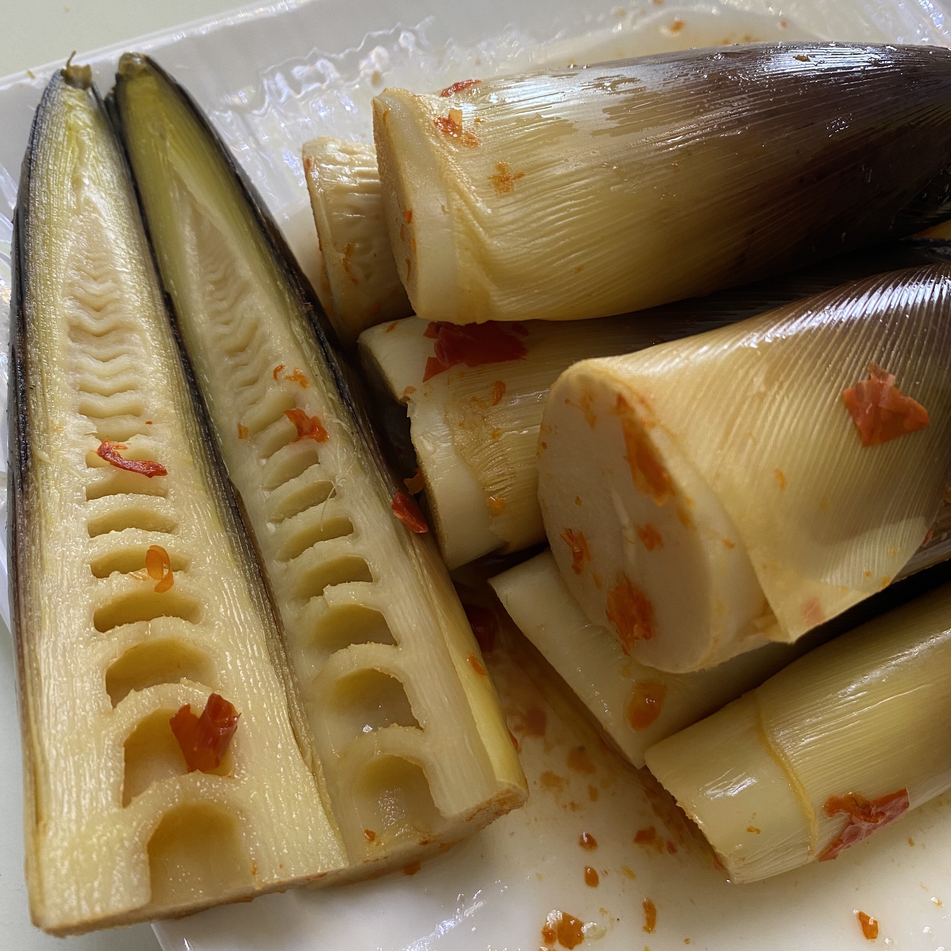 小唐海鲜即食手剥笋秘制口味鲜笋制作绝不不是笋类制品