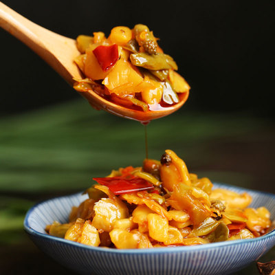 下饭菜味聚458g瓶装黄花什锦榨菜开胃咸菜四川泡菜熟食即食速食菜