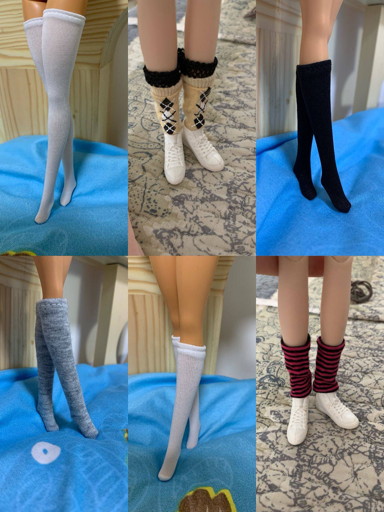 配件袜子智帆芭比娃娃芭比6分长袜短袜娃娃