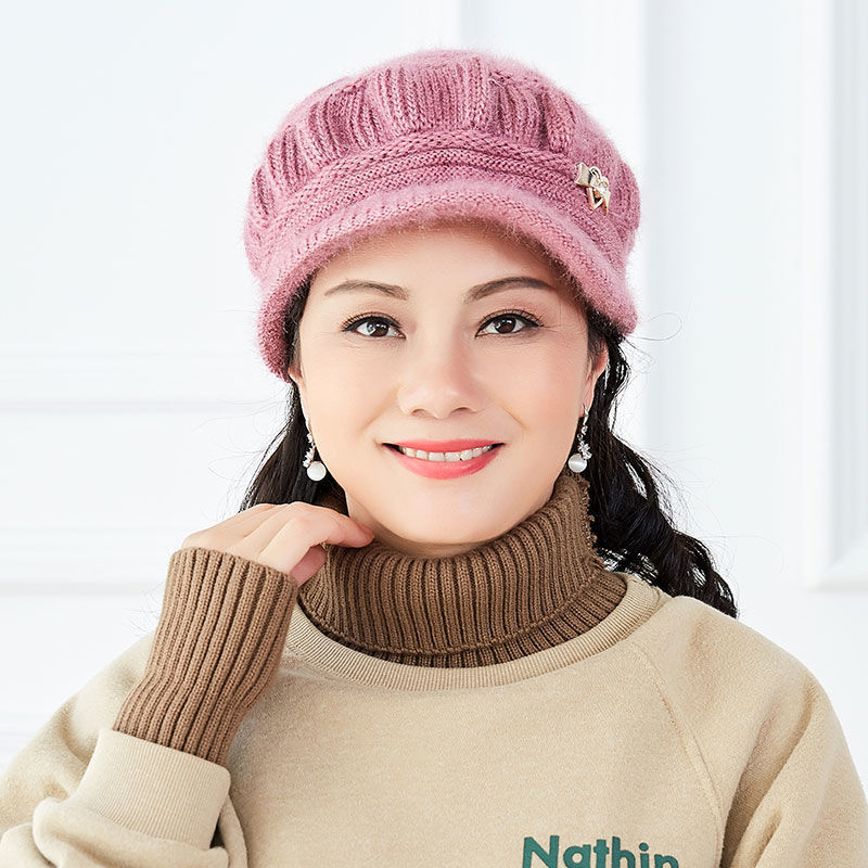 帽子50岁冬天中年人秋冬女人子女帽子