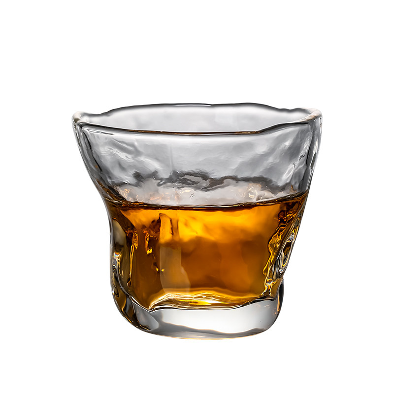 日式纯饮威士忌杯烈酒杯小号创意杯子个性异形玻璃杯手工喝酒杯子