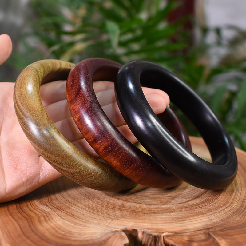 檀木手镯紫光檀小叶紫男女女款饰品复古民族风手镯