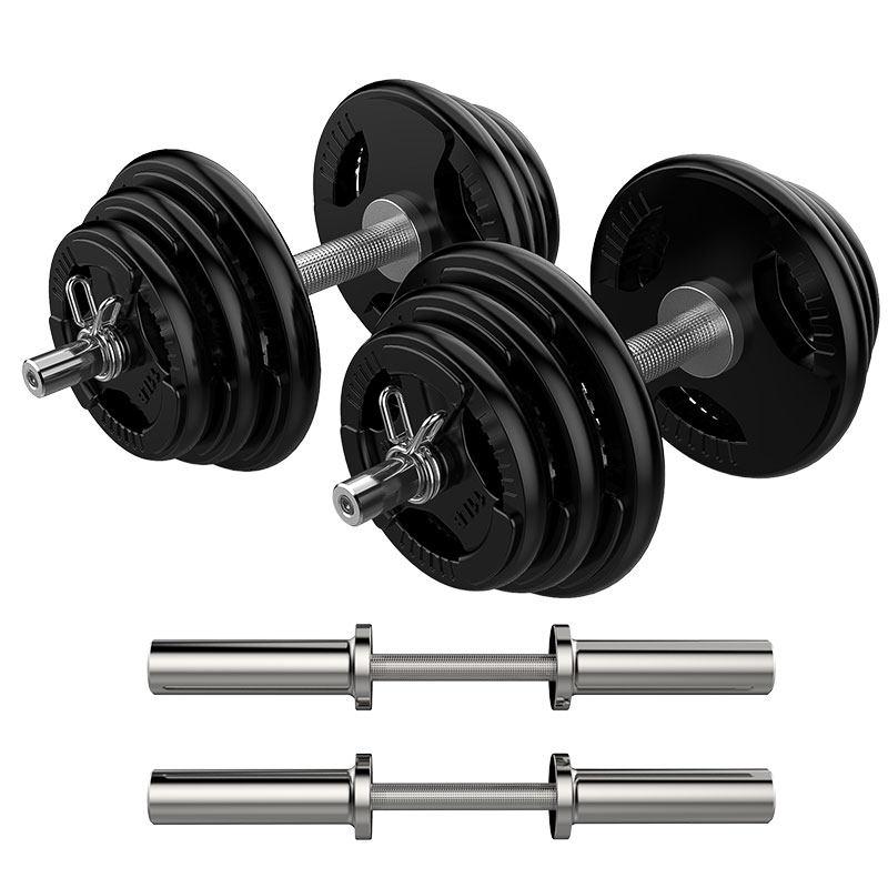 三乔电镀杠铃哑铃杆奥举重直杆曲家用卧推健身杠铃