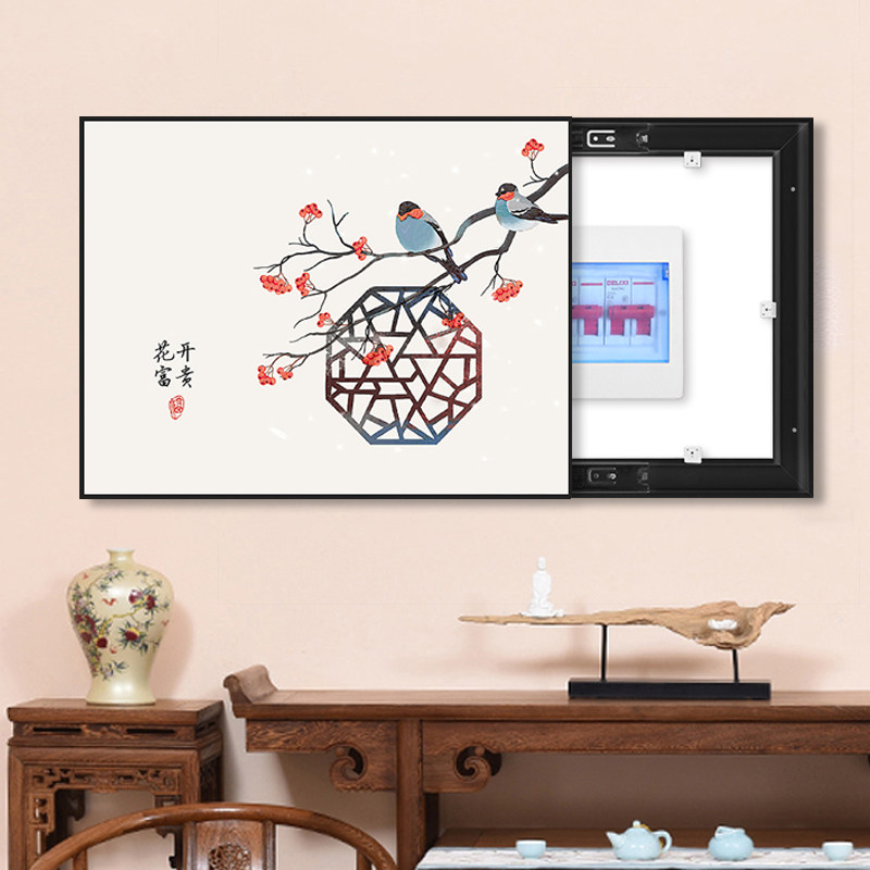 钻石电表画满钻新中式花开富贵花鸟绣带框免裱贴钻石绣