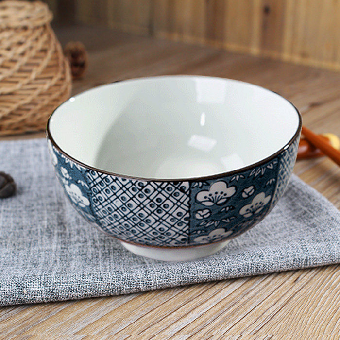 日式5英寸米饭饭碗大肚家用面碗陶瓷汤碗粥碗碗