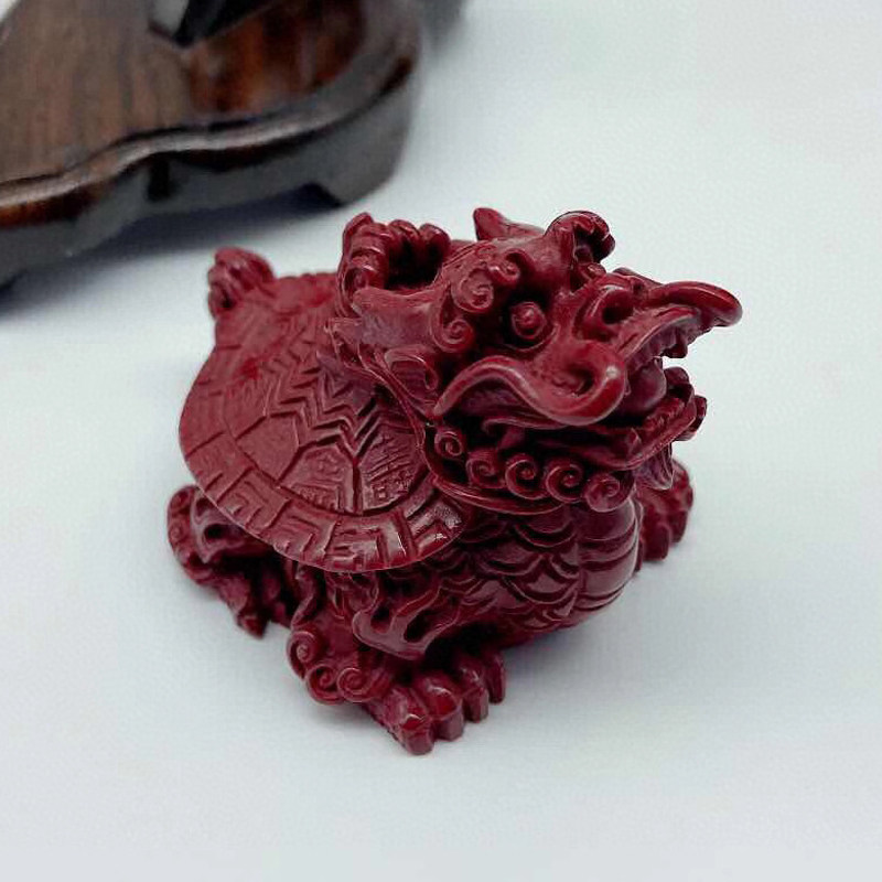 原矿紫金朱砂瑞兽龙龟摆件灵龟保运金龟赐瑞手摆件