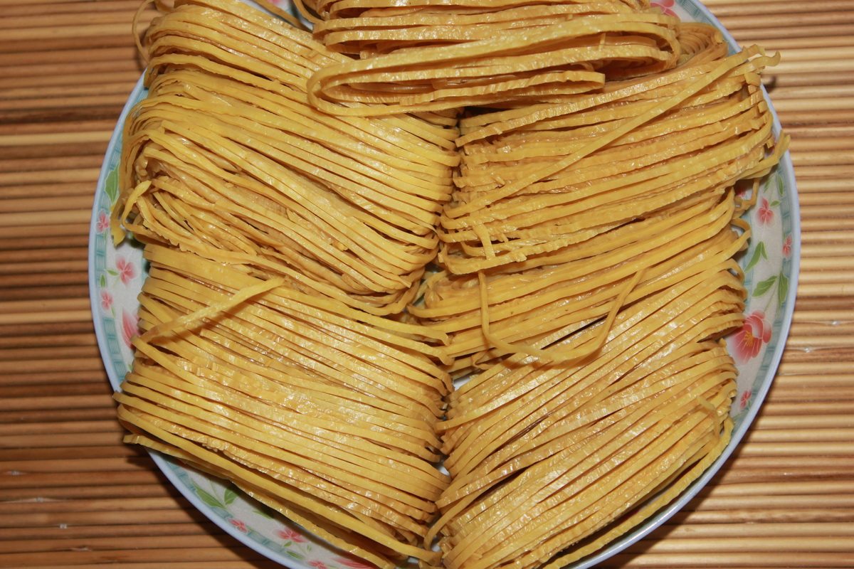 云丝干豆腐皮丝豆油皮豆制品干货油豆皮丝腐竹丝豆丝500g 2斤包邮