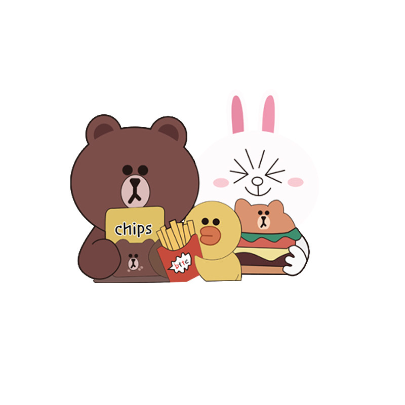 柯式热转印熊兔图案胶印级过卡通水洗可熨烫衣服布贴