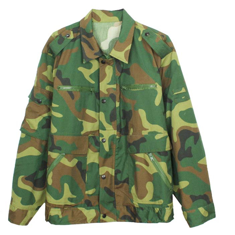 退役老款87式迷彩服多口袋屁兜军训机修工作套装棉涤劳保务工耐穿