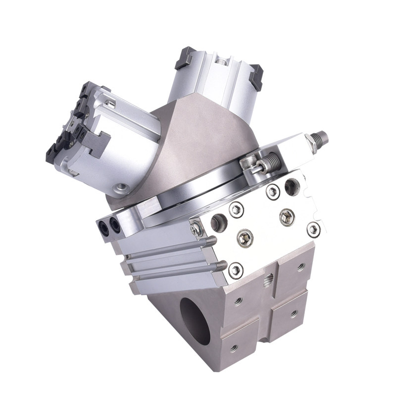 气动机械手rmt25q32快换180度旋转双头换向回转夹紧组合气缸