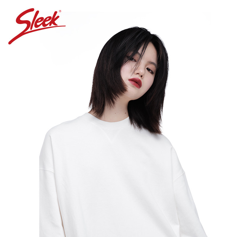 sleek假发八字空气刘海前额头顶补发遮白蓬松刘海片