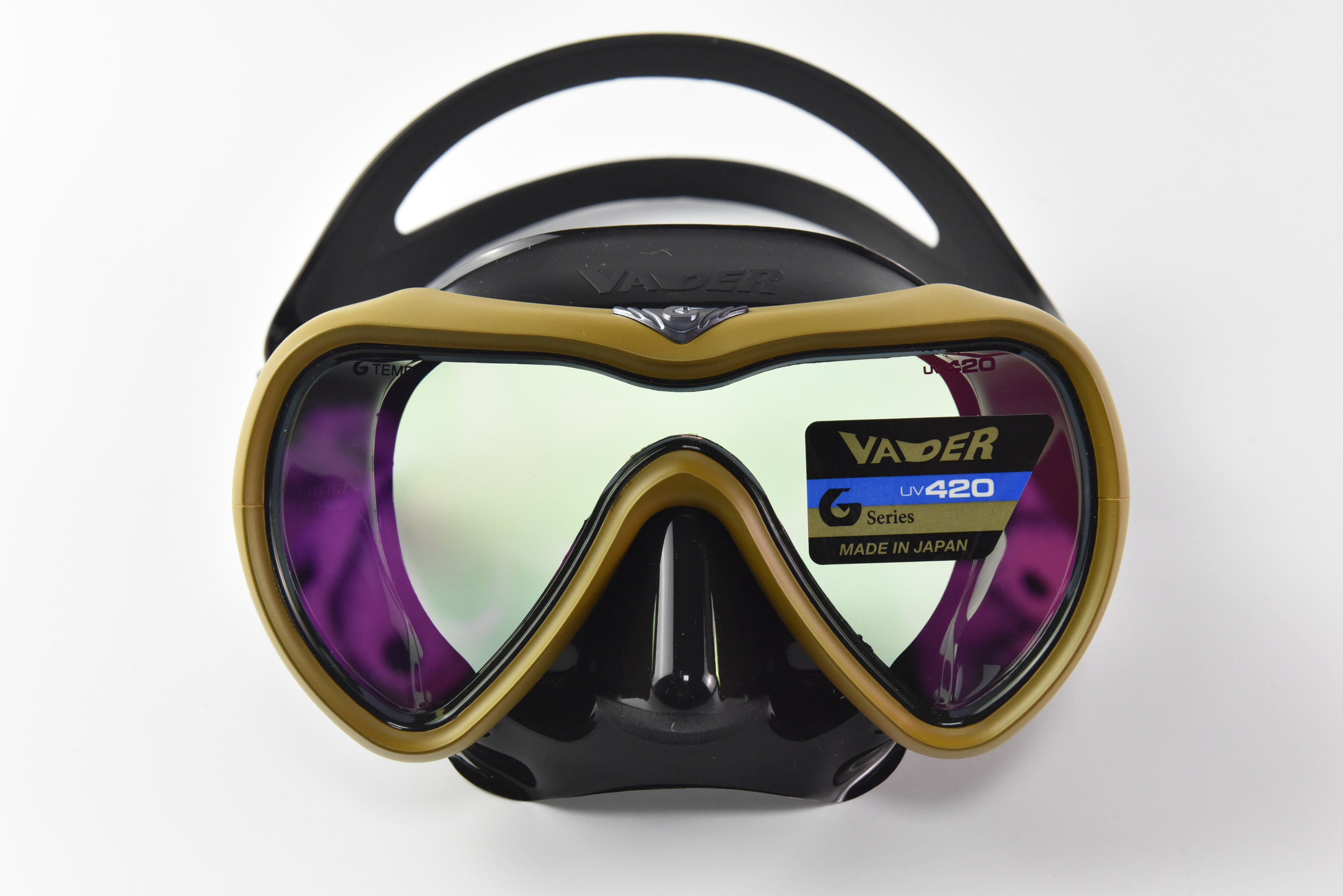 gull vader潜水面镜 深潜 浮潜防紫外线 镀膜抗uv420 男女可用_双氙车