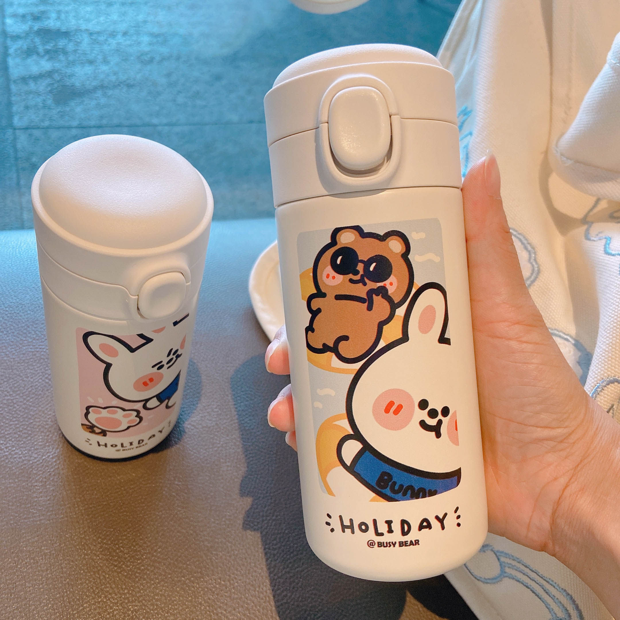 保温杯少女ins日系水杯可爱学生简约原宿风情保温杯