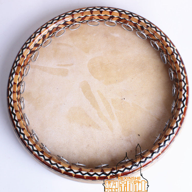 手鼓新疆手工民族乐器维吾尔族高档水牛牛皮大号板鼓