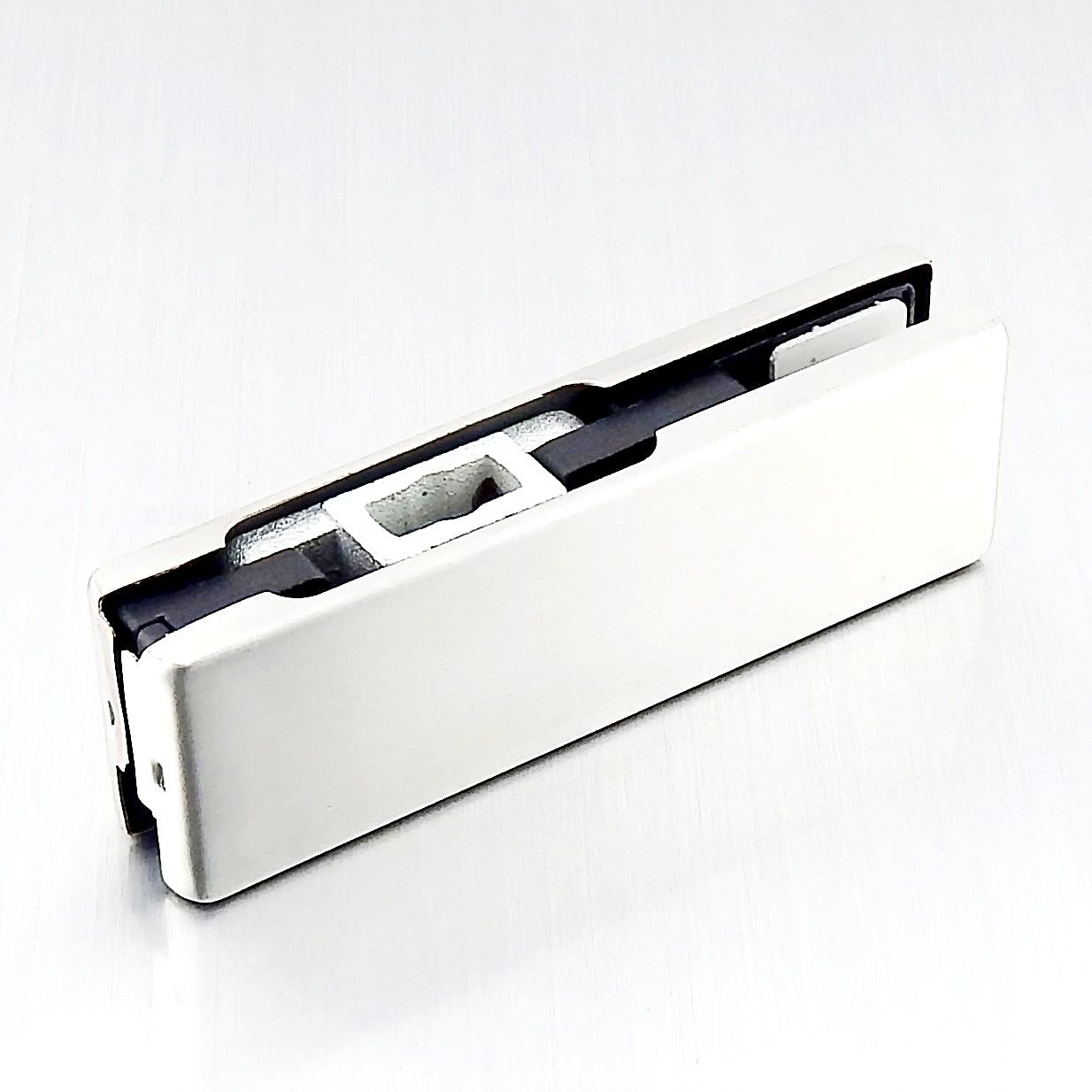 通用小门夹上下门夹 不锈钢玻璃门配件一字夹子玻璃门下夹