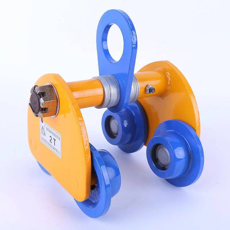 新品手动单轨行车手推跑车猫头工字钢滑轮手拉起重滑车