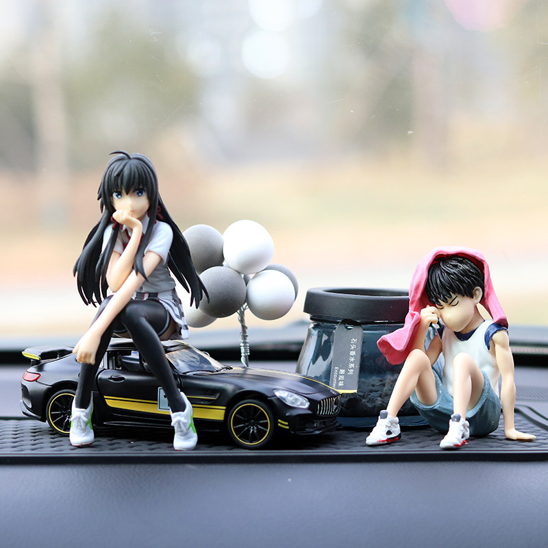 车内创意汽车饰品摆件雪乃手办车载香薰用品摆件