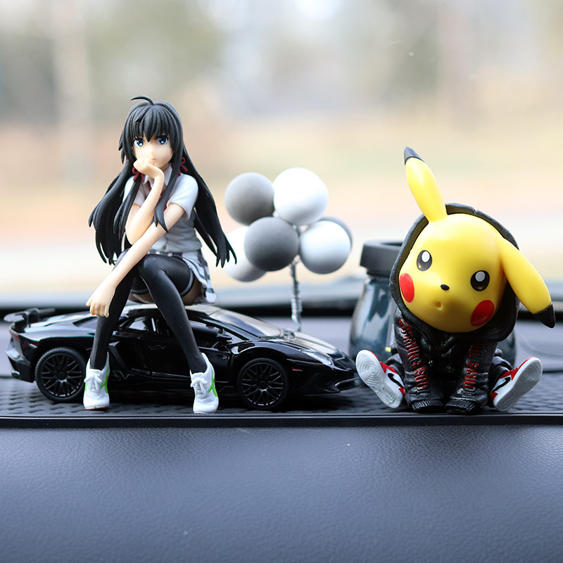 车内创意汽车饰品摆件雪乃手办车载香薰用品摆件