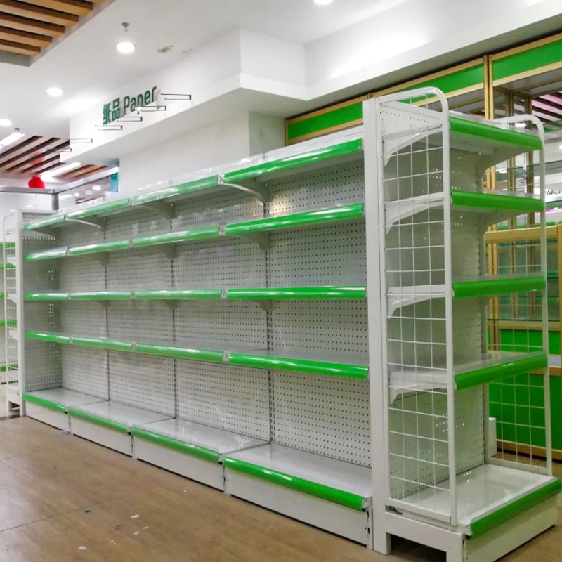 货架超市便利店展示架单面挂钩靠墙零食小卖部药店超市货架