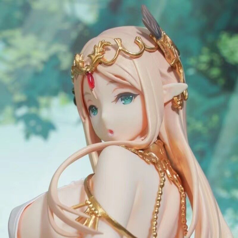 精灵莉莉手办动漫二次元美女机箱摆件跪姿优质手办