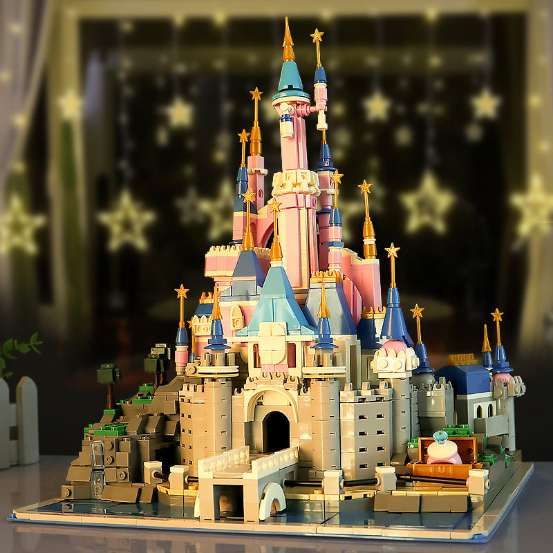 女孩生日礼物公主城堡乐高积木冰雪房子建筑小屋建构