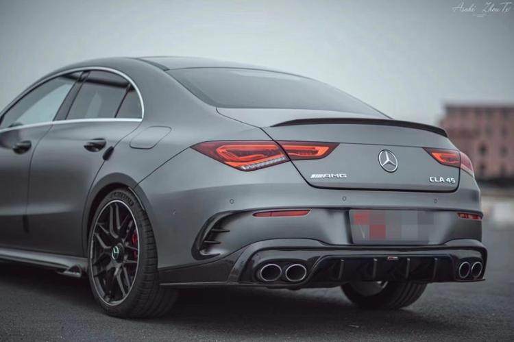 适用于新款奔驰cla220260cla45w118改装碳纤维前唇侧裙汽车包围