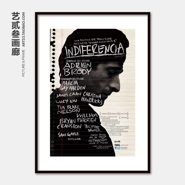 经典装饰咖啡厅洛迪电影海报布洛迪里安艾德detachment超脱现代装饰画