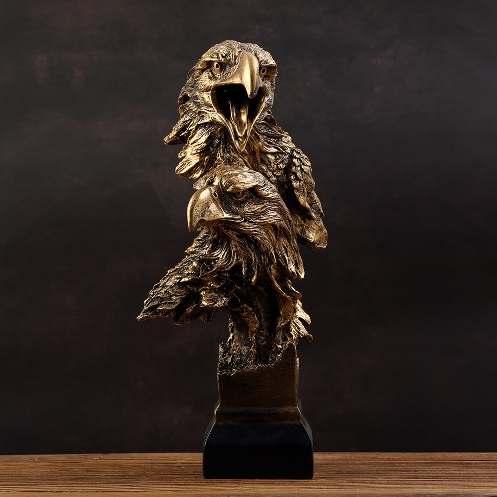 美式复古动物家居摆件客厅办公室装饰狮子雕塑摆件