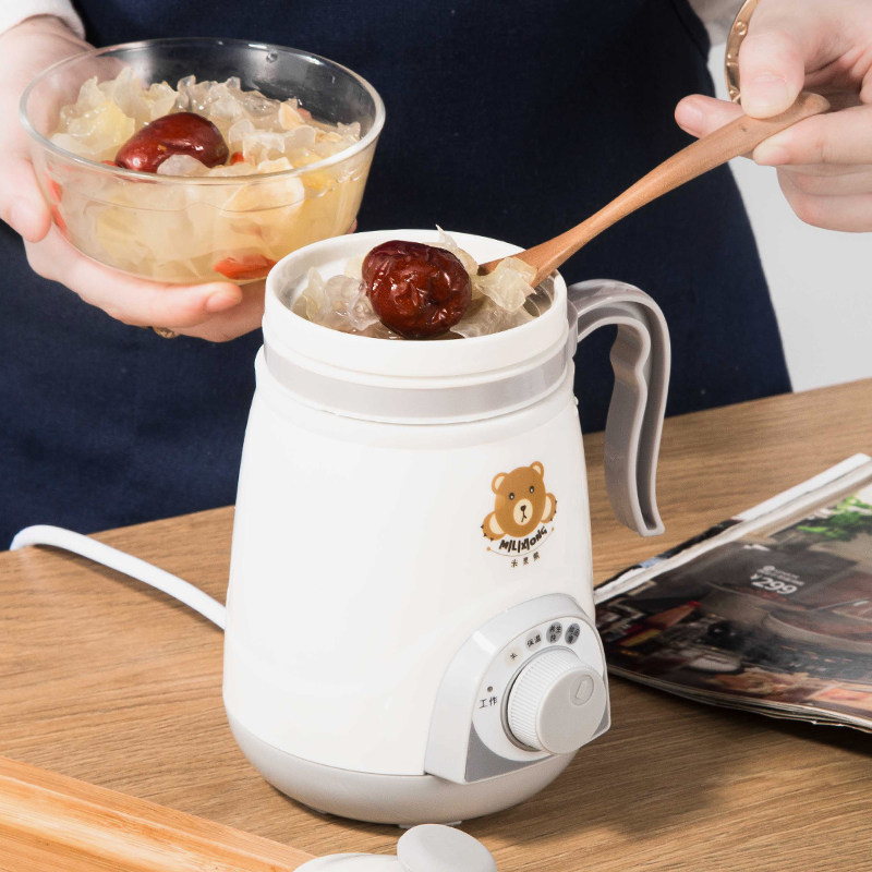 宿舍办公室养生杯陶瓷电热杯煮粥杯 电炖杯电煮杯电加热水杯迷你