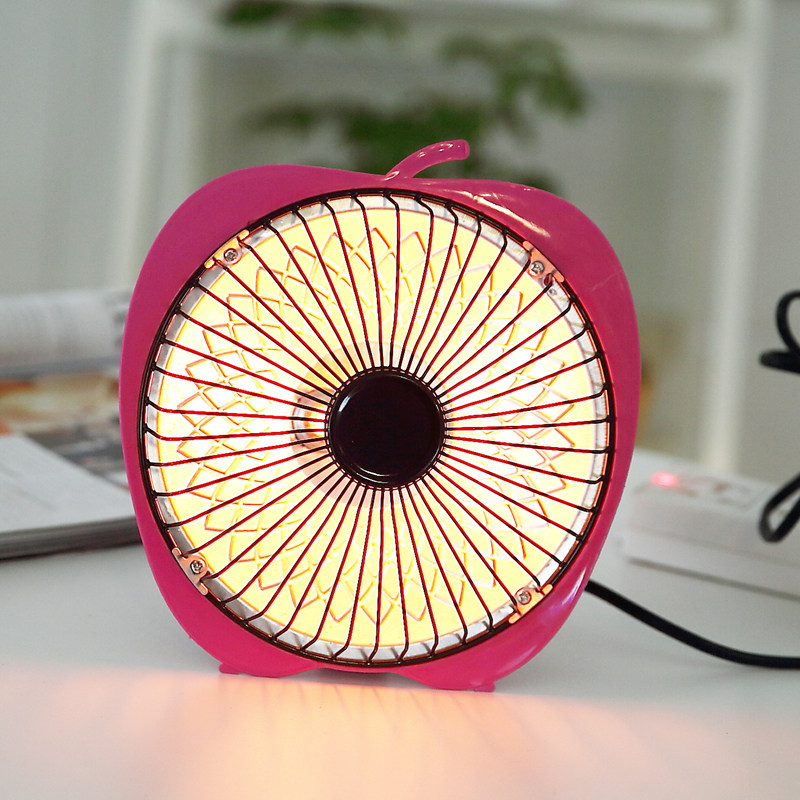 迷你烤手小苹果办公室烤脚省电静音6寸小太阳取暖器小功率宿舍