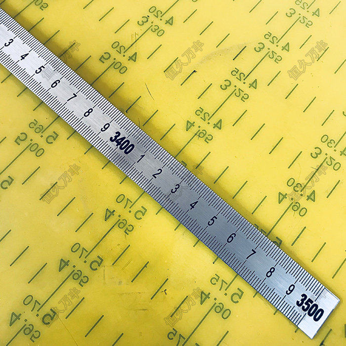 不锈钢3.5米钢尺拉丝直尺钢板尺子刻度尺毫米米尺钢直尺