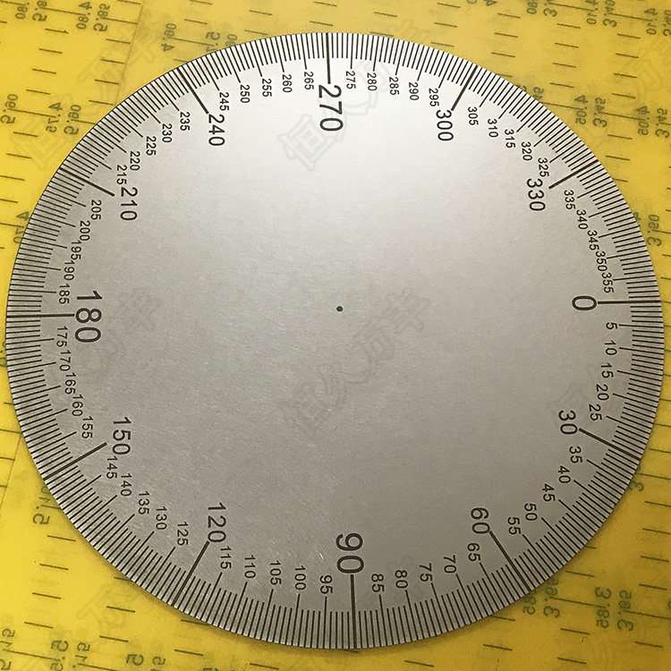 刻度无孔角度不锈钢圆盘250#0#2机械通用其他机械五金(新)