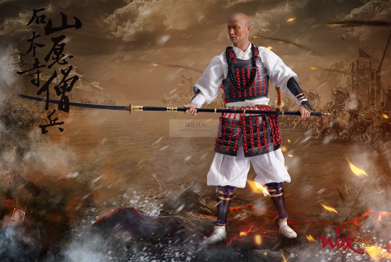 火爆预售wgrtoys兵人模型战国系列僧兵可动人偶兵人专区