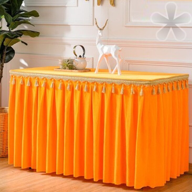 黄色围桌装饰供桌围布桌围布佛台台布桌布围佛台桌布