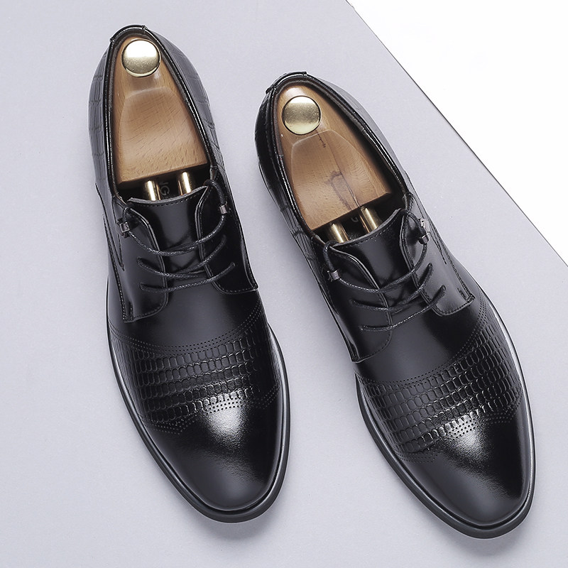 特小真皮小号增高务正商务小脚皮鞋透气休闲休闲皮鞋