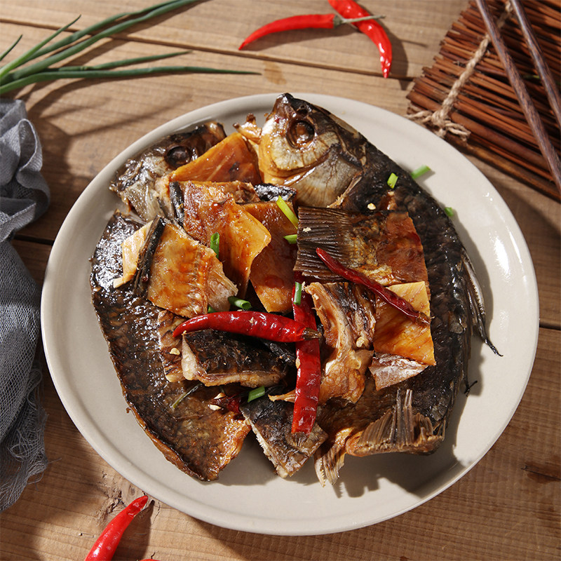 鲫鱼湖北特产酱板鱼鲜腊味自制风干真空真空包鱼干