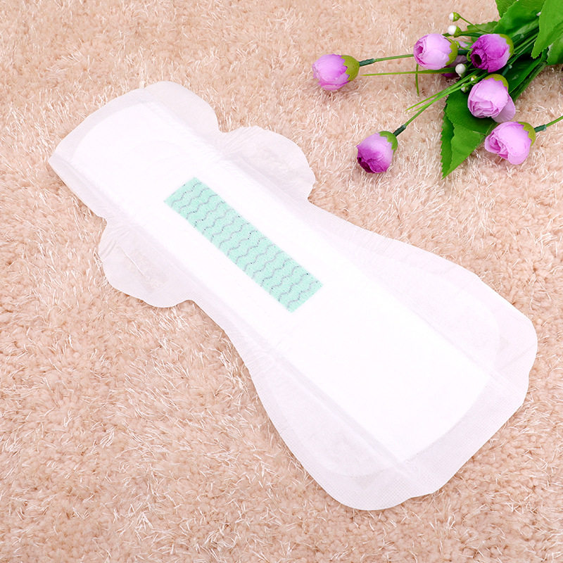 绿叶爱生活夜用加长6片卫生巾透气棉柔抑菌亲肤卫生巾