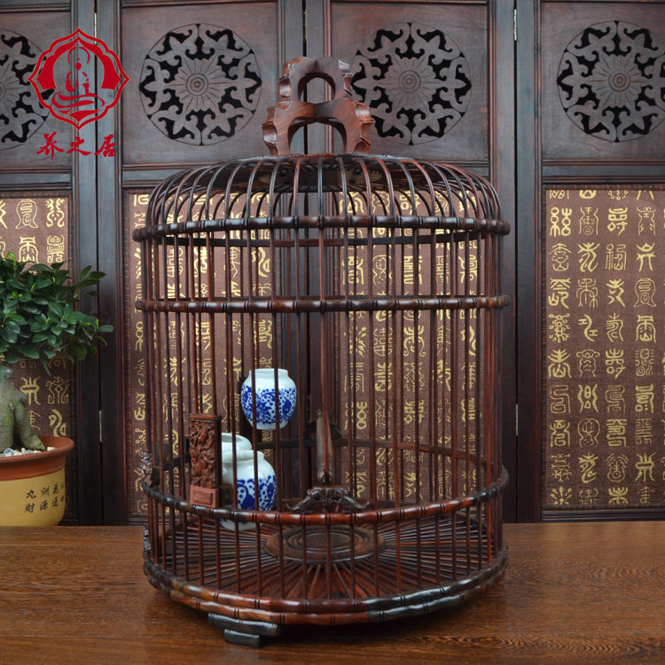 红木鸟笼红酸枝鸟笼印度小叶紫檀鸟笼八哥牡丹鹦鹉笼相思鸟繁殖笼