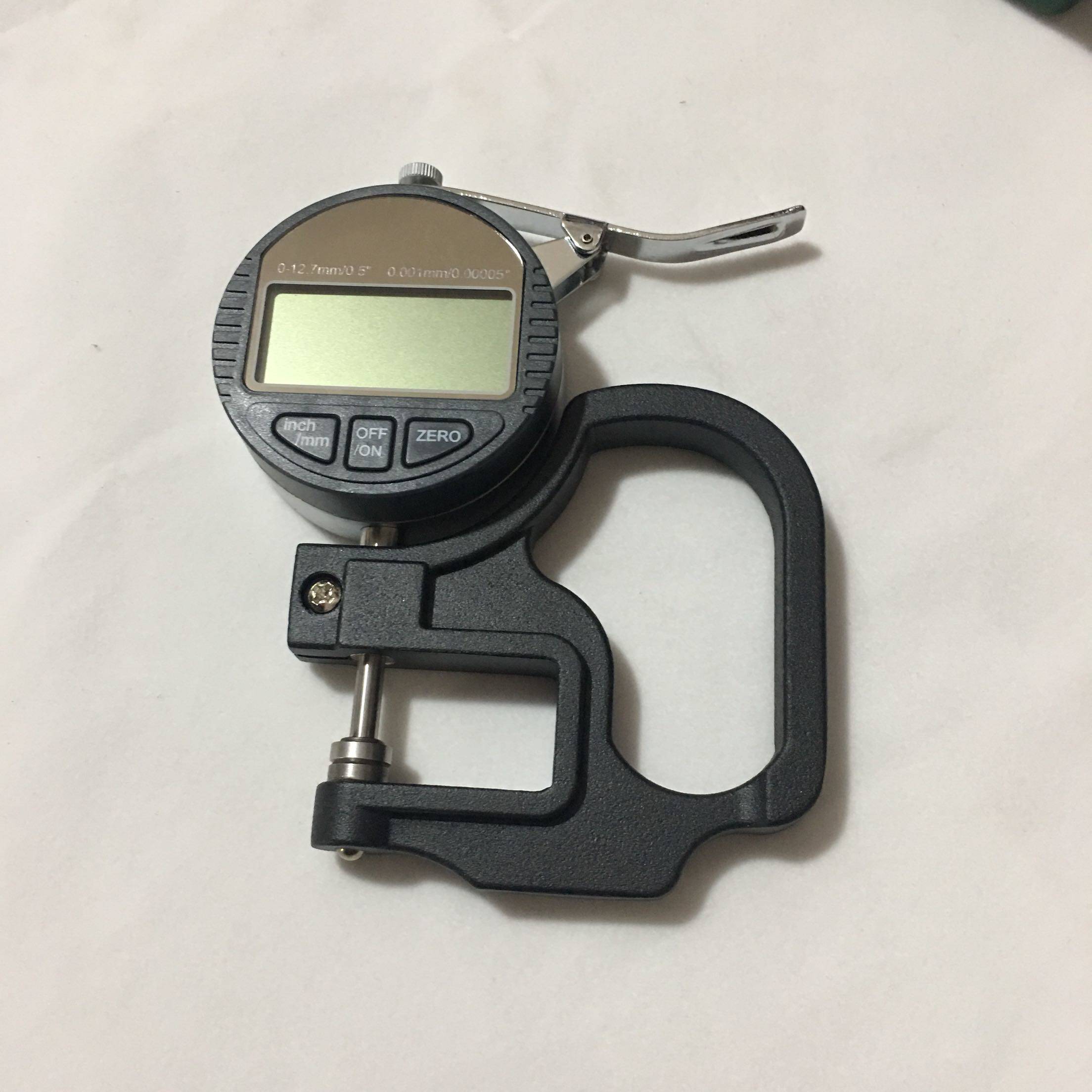 高精度数显百分千分测厚厚度0001纸张薄膜布料测厚仪