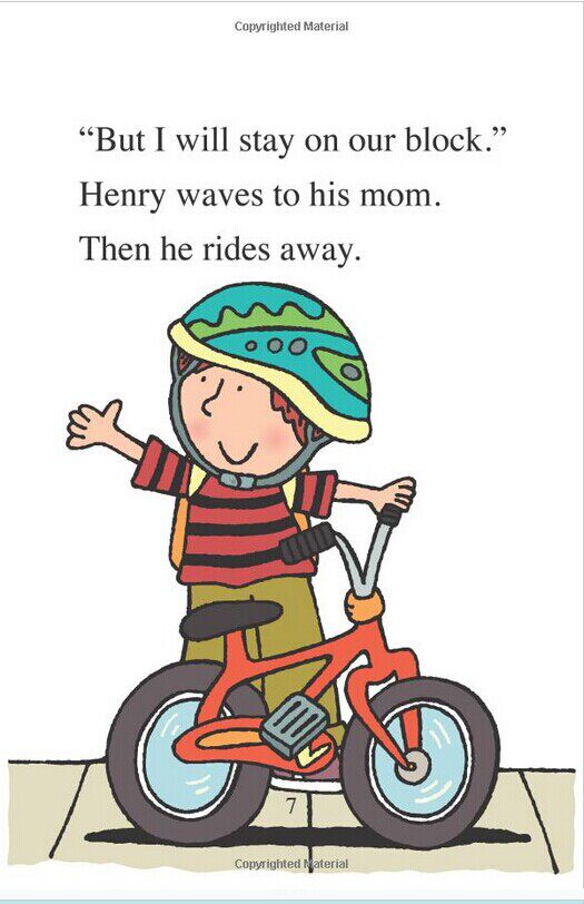 read my first阶段:everything goes: henry on wheels亨利骑自行车