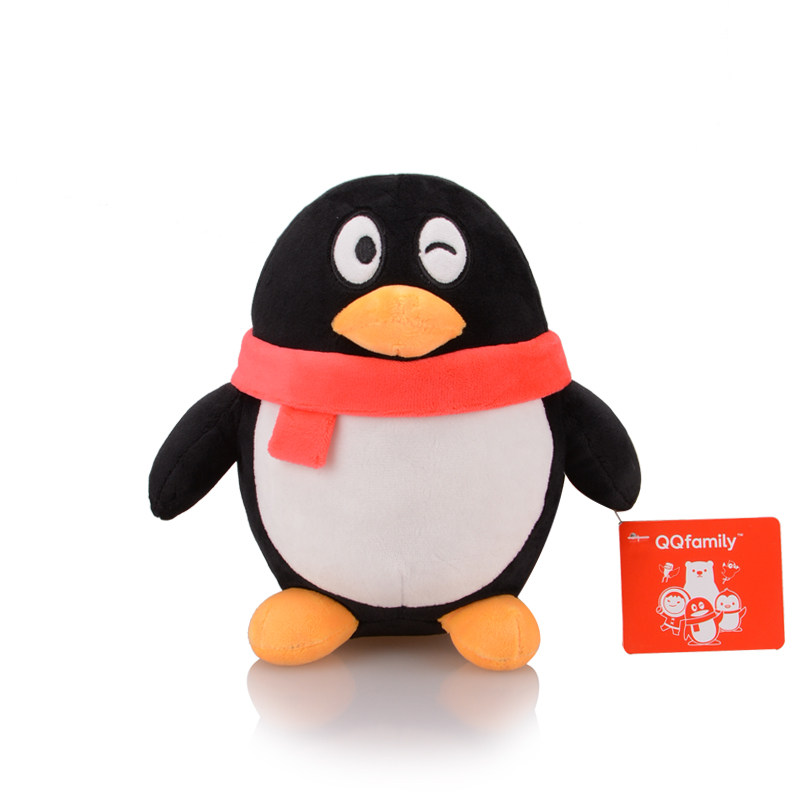 正版qq毛绒公仔family企鹅宠物多福玩具布娃娃毛绒布艺类玩具