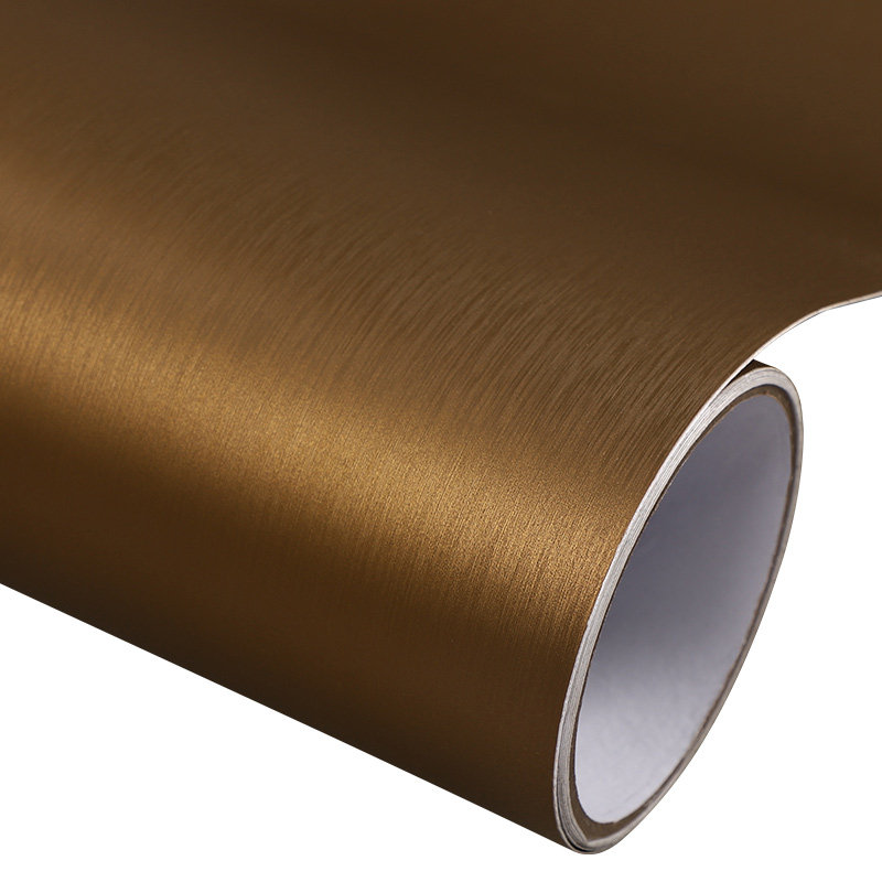 钛金拉丝金色贴纸自粘金箔墙贴装饰橱柜翻新软装墙贴