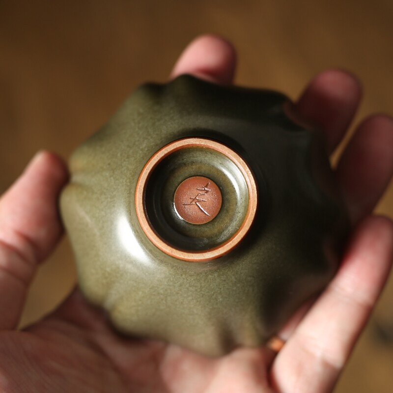 谢良旺茶叶末釉日式品茗杯薄胎厚耐热茶杯功夫茶杯