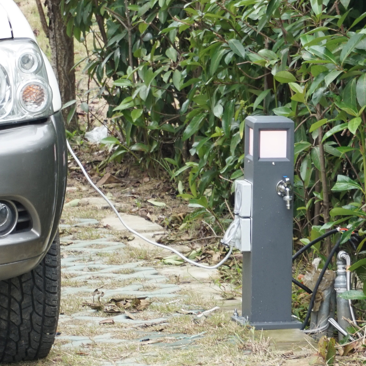 指印智能水电桩供电桩充电桩供水箱房车营地园林商场水电桩