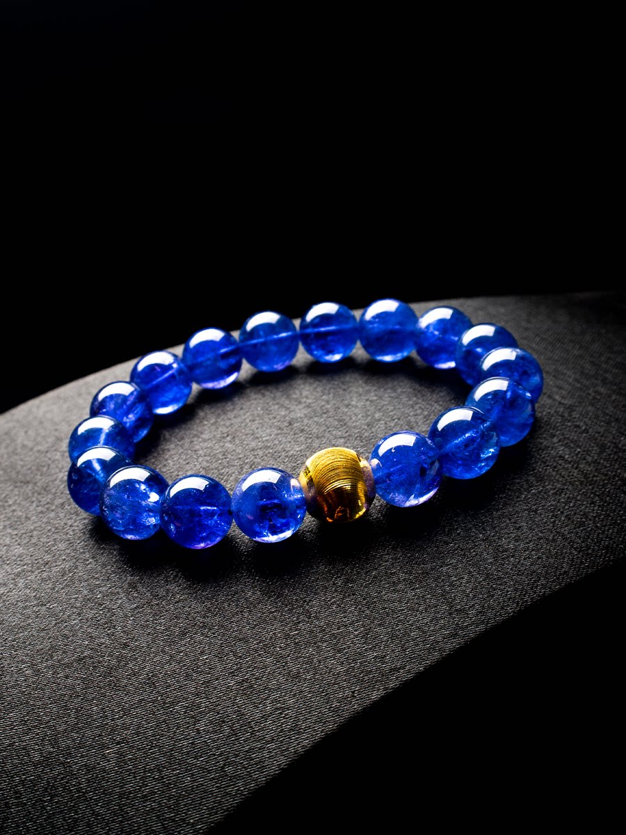 珠宝丹泉石坦桑石水晶水晶情侣手链手串情人节礼物手链