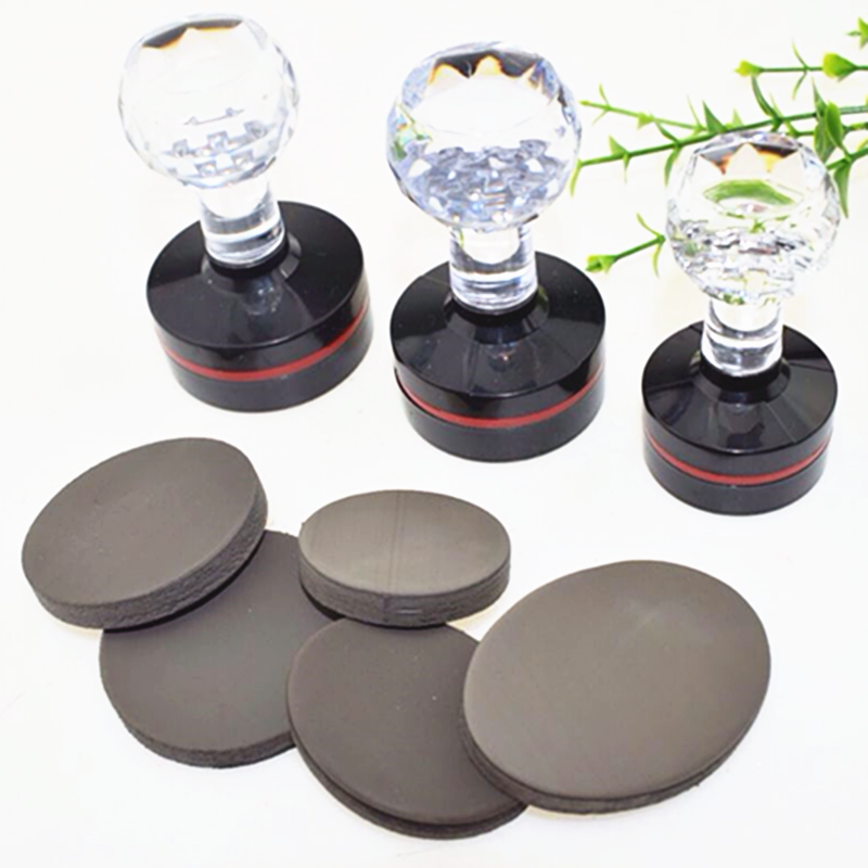 hb水晶柄光敏材料配7mm光敏垫 印章材料批发