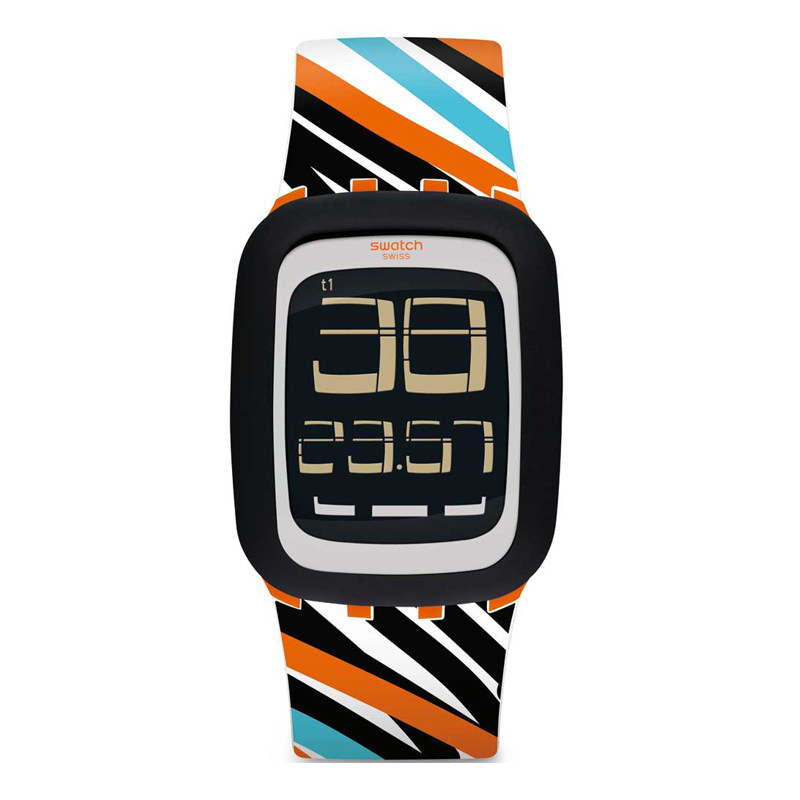 专柜正品swatch斯沃琪手表触摸电子男女touch素描瑞士腕表