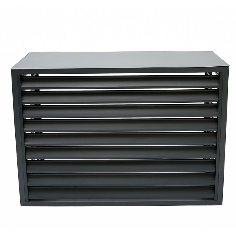 定做铝合金防雨防晒空调机罩不锈钢百叶窗主机格栅铝百叶