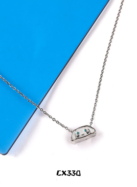 cx330库洛米玉桂狗潮酷甜风锁骨链