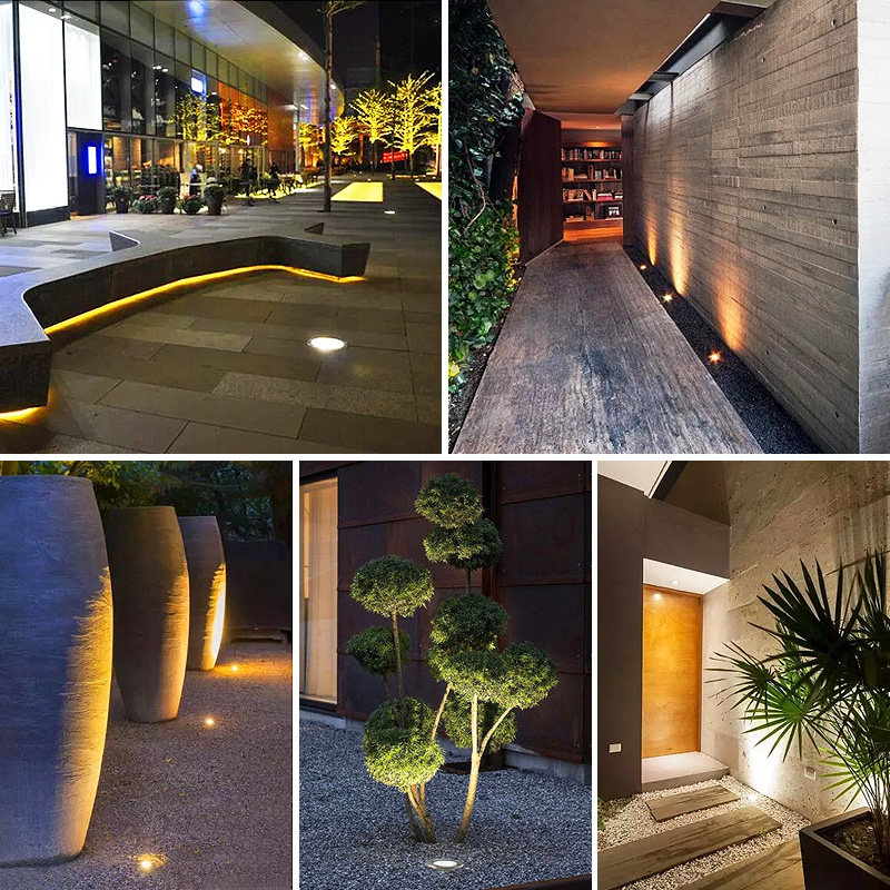 地埋嵌入式led户外防水地面射灯草坪草地地灯景观庭院灯饰